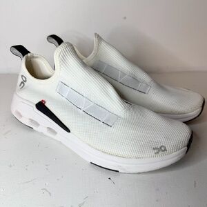 On Cloud CLOUDEASY Shoes Undyed White Black Running Full Knit Upper